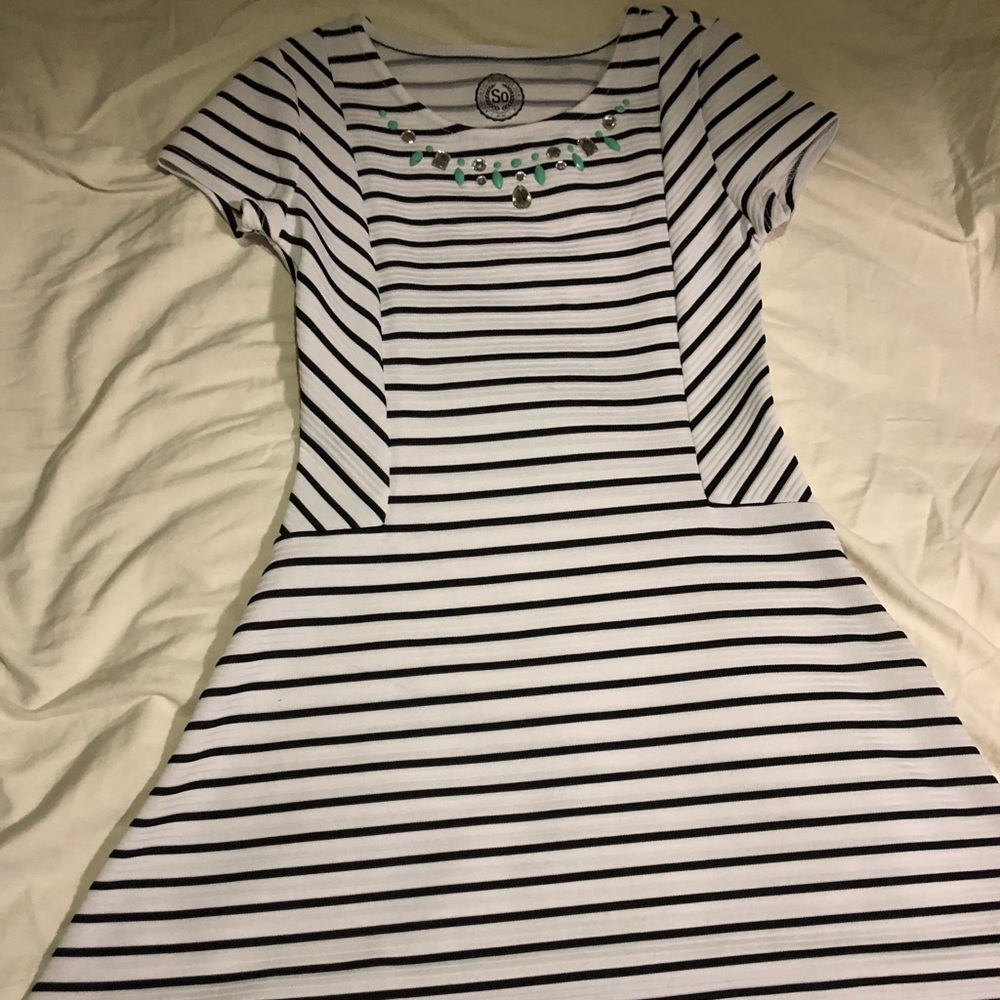 Striped Skater dress
